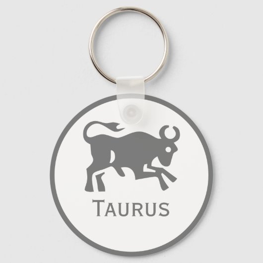 Taurusteken van het Zodiac-ontwerp Sleutelhanger (Voorkant)