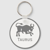 Taurusteken van het Zodiac-ontwerp Sleutelhanger (Achterkant)
