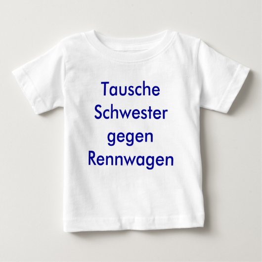Tausche Schwester gegen Rennwagen (Voorkant)