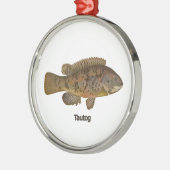 Tautog Fish Ornament (Links)