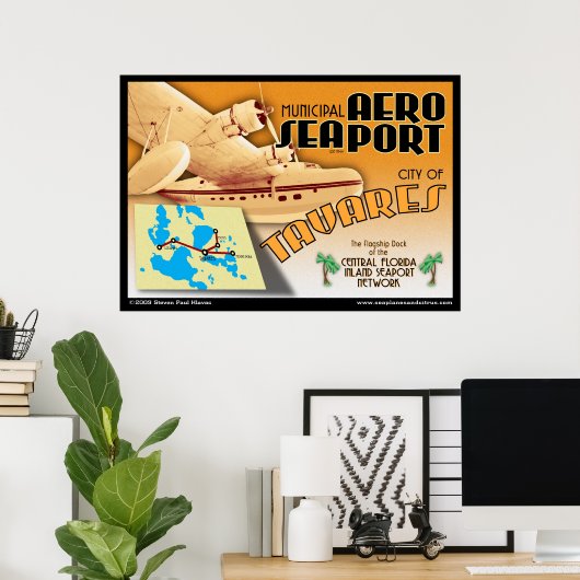 Tavares AeroSeaport poster (Thuiskantoor)