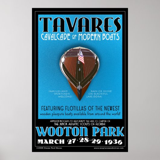 Tavares Cavalcade of Modern Boats poster (Voorkant)
