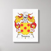 Tavares Family Crest Canvas Afdruk (Voorkant)