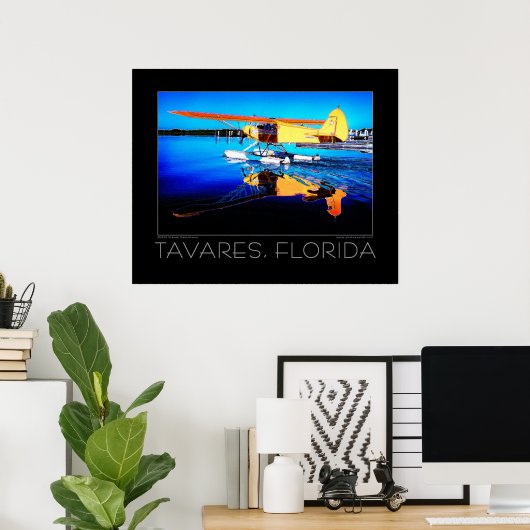 Tavares Florida Fine Art Seaplane Poster (Thuiskantoor)