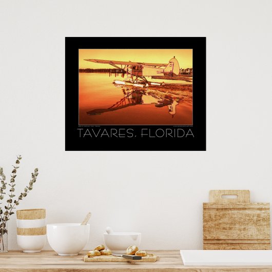 Tavares Florida Fine Art Seaplane Poster (Keuken)