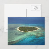 Tavarua-eiland en koraalrif, Mamanuca-eilanden Briefkaart (Voorkant / Achterkant)
