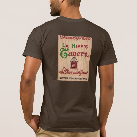 Tavern Matchbook van Lahiff T-shirt (Achterkant)
