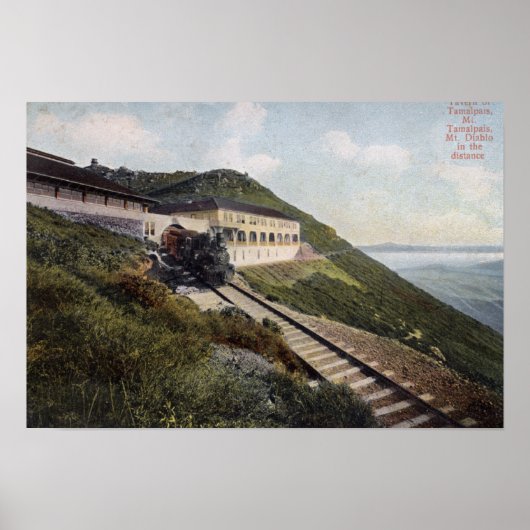Tavern of Tamalpais Uitzicht van Mt. Diablo Poster (Voorkant)