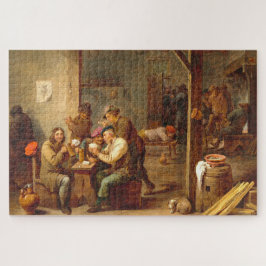 Tavern Scene, Teniers, Vlaamse Kunst Jigzaag Puzzl Legpuzzel