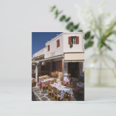 Taverna Nikos, Mykonos, Cycladen, Griekenland Briefkaart (Staand voorkant)