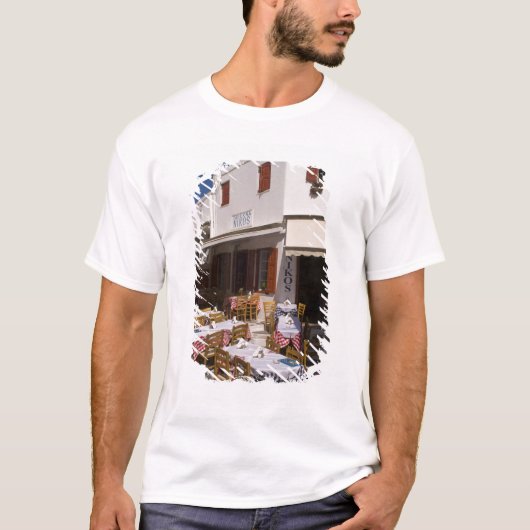 Taverna Nikos, Mykonos, Cycladen, Griekenland T-shirt (Voorkant)