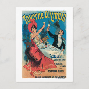 Taverne Olympia Promotional Poster Briefkaart