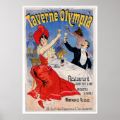 Taverne Olympia  restaurant en kunst Poster (Voorkant)