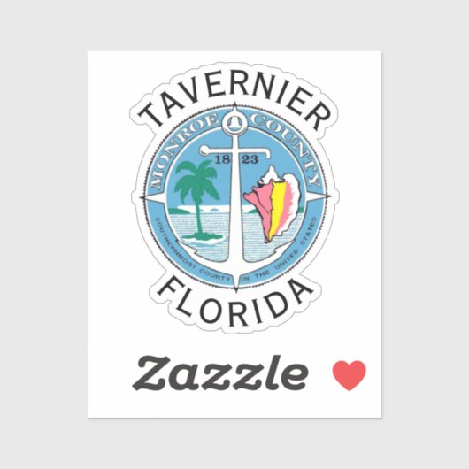 Tavernier - Florida Keys Sticker (Vel)