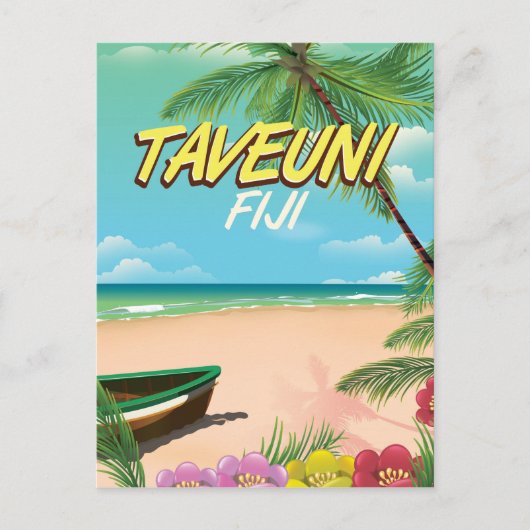 Taveuni Fiji reisposter Briefkaart (Voorkant)