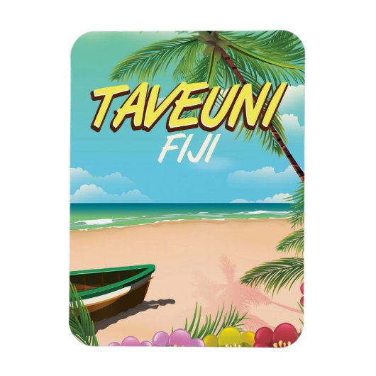 Taveuni Fiji reisposter Magneet (Verticaal)