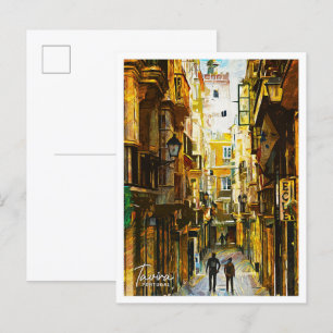 Tavira Portugal Prachtig olieverflandschap Briefkaart