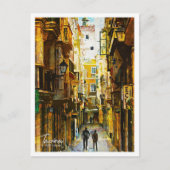 Tavira Portugal Prachtig olieverflandschap Briefkaart (Voorkant)