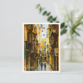 Tavira Portugal Prachtig olieverflandschap Briefkaart (Staand voorkant)