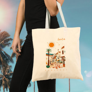 Tavira Portugal witte stad algarve vakantie Tote Bag