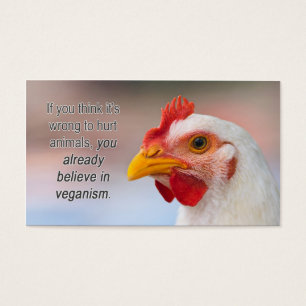 TAVS "Waarom veganisme?" Visitekaartjes