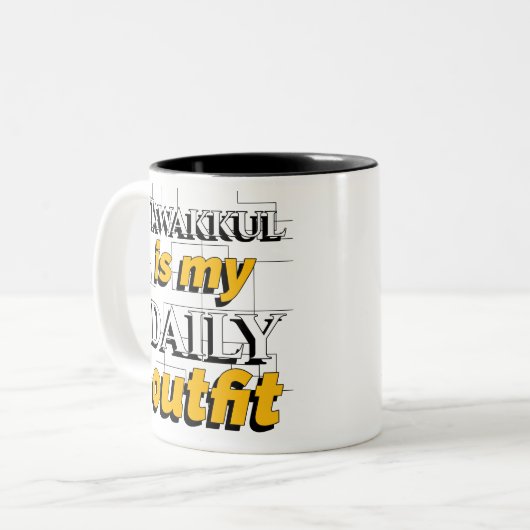 Tawakkul is mijn dagelijkse outfit Mok (Voorkant links)