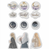 Tawakkul Islamitische Sticker Set Geloof-geïnspire (Voorkant)