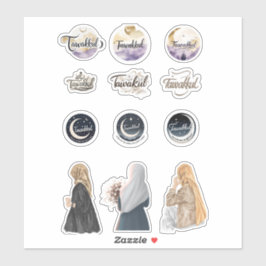 Tawakkul Islamitische Sticker Set Geloof-geïnspire
