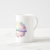 Tawakkul Pastel Kawaii Style Sticker – Islamitisch Porselein Kop (Voorkant rechts)