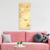 Tawaraya Sōtatsu Waterfowls in Lotus Pond Canvas Afdruk (Insitu (Woonkamer))