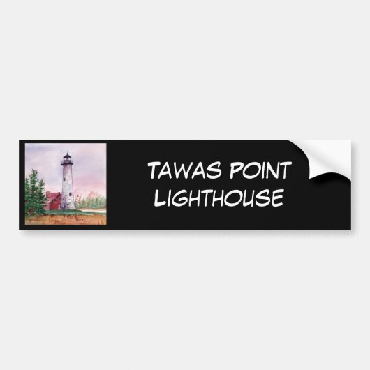 Tawas Point Light, Bumpersticker (Voorkant)