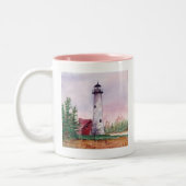 Tawas Point Light-Mok Tweekleurige Koffiemok (Links)