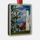 Tawas Point Lighthouse Metalen Ornament (Rechts)