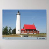 Tawas Point Lighthouse - Michigan Poster (Voorkant)
