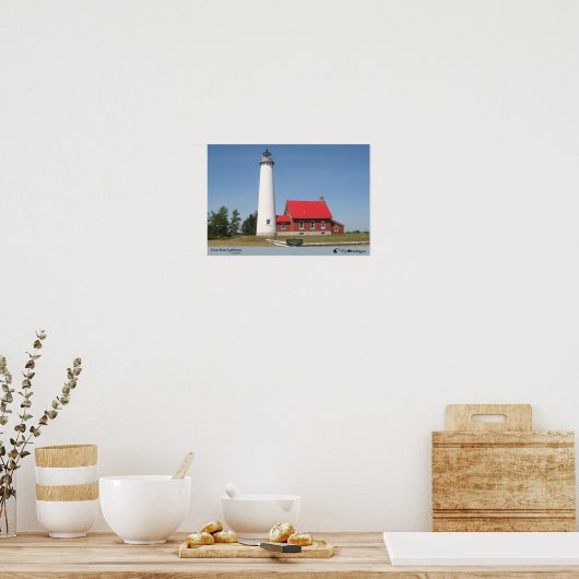 Tawas Point Lighthouse - Michigan Poster (Keuken)