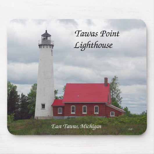 Tawas Point Lighthouse mousepad Muismat (Voorkant)