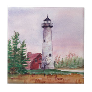 Tawas Point Lighthouse Tile Tegeltje
