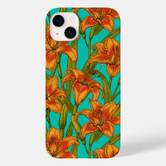 Tawny-dagbladbloemen Case-Mate iPhone Case (Achterkant)