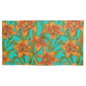 Tawny-dagbladbloemen Kussensloop (Voorkant-Links)