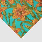 Tawny-dagbladbloemen Tissuepapier (Detail)