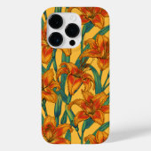 Tawny daglilbloemen, blauw en geel Case-Mate iPhone case (Achterkant)