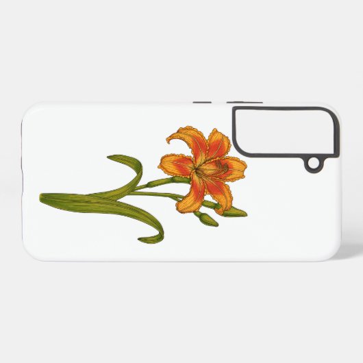 Tawny daylily samsung galaxy hoesje (Achterkant horizontaal)