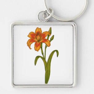 Tawny daylily sleutelhanger