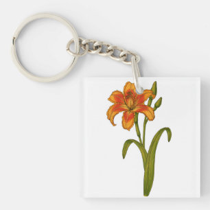 Tawny daylily sleutelhanger