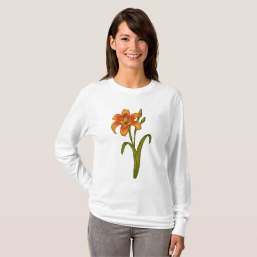 Tawny daylily t-shirt (Voorkant volledig)