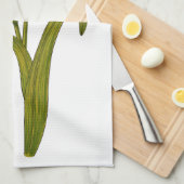 Tawny daylily theedoek (Quarter Fold)