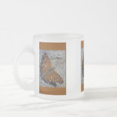 Tawny Emperor Butterfly Matglas Koffiemok (Links)