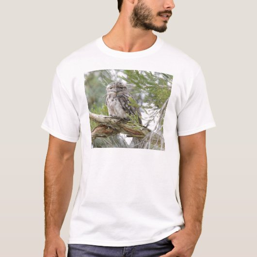 TAWNY FROGMOUTH OWL RURAL QUEENSLAND AUSTRALIË T-SHIRT (Voorkant)