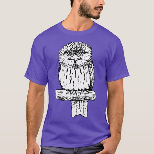 Tawny Frogmouth Raising funds for BirdLife Austral T-shirt (Voorkant)
