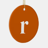 Tawny Initiaal Letter | Trendy minimalist Keramisch Ornament (Rechts)